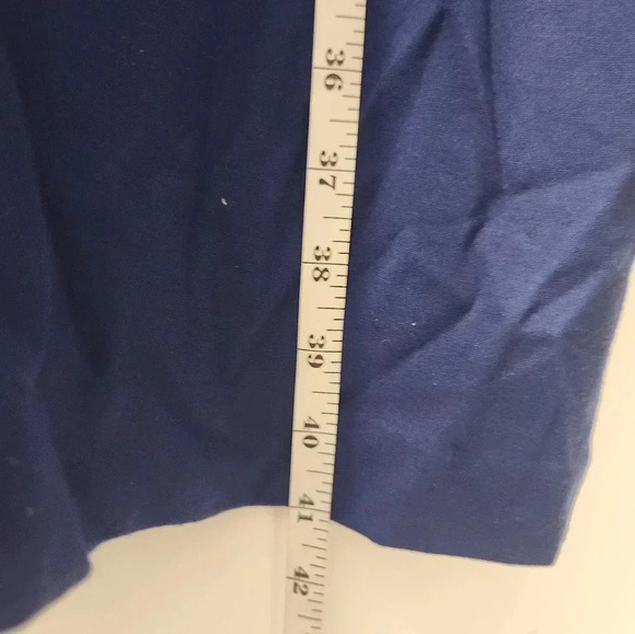 Joan Vass 1X Cobalt Blue Knit Dress Bell Sleeve Knee Length Nwot #M616 - Picture 4 of 5